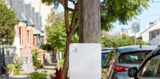 Utilising local power poles for street-side EV charging