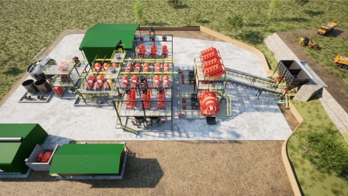 Kangankunde Process Plant 3D graphic design